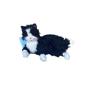 Joy For All Companion Pets Robotic Tuxedo Cat Ageless Innovation‎ Black White